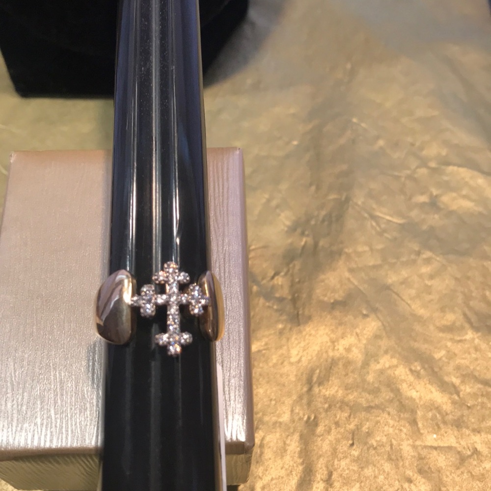 NWT eternity cross ring